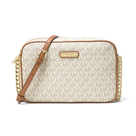 michael kors jet set vanilla bag|michael kors jet set pouch.